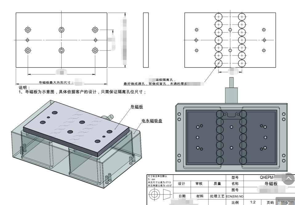 千豪電永磁吸盤，自動(dòng)化夾具